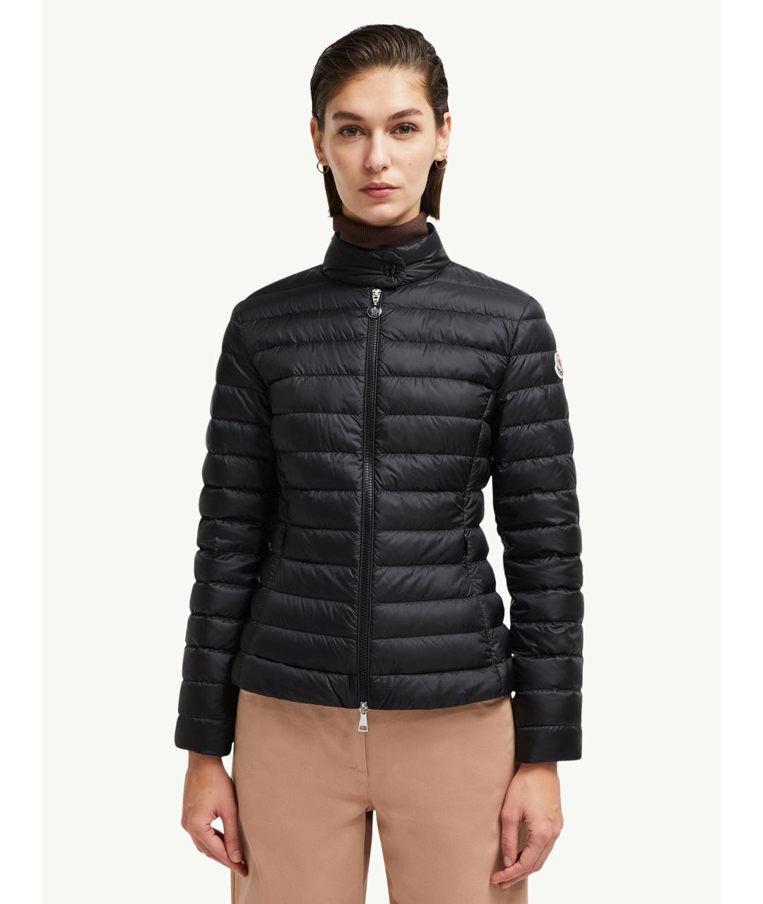 MONCLER Черная полиамидовая куртка, фото 4