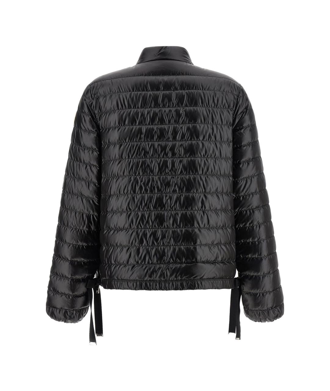 MONCLER Черный полиамидовый пуховик, фото 2