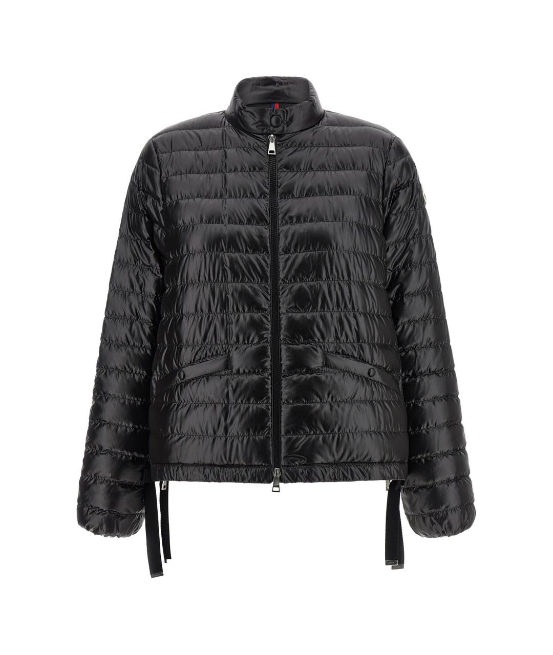 MONCLER Черный полиамидовый пуховик, фото 1