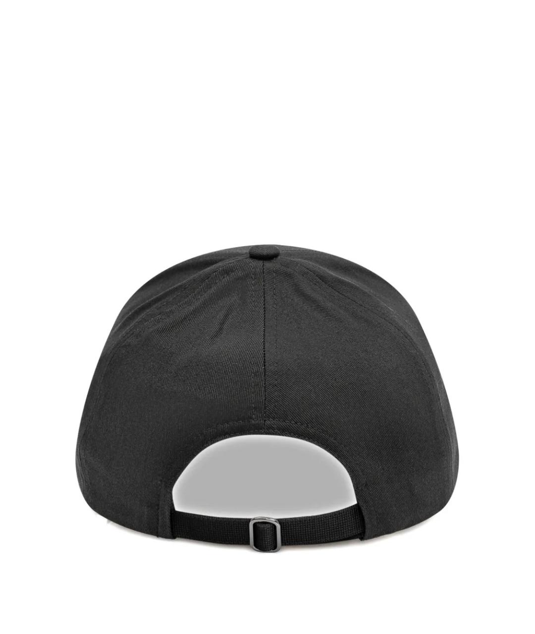 MONCLER Черная хлопковая кепка, фото 2