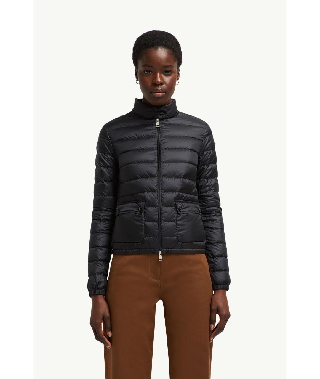 MONCLER Черная полиамидовая куртка, фото 2