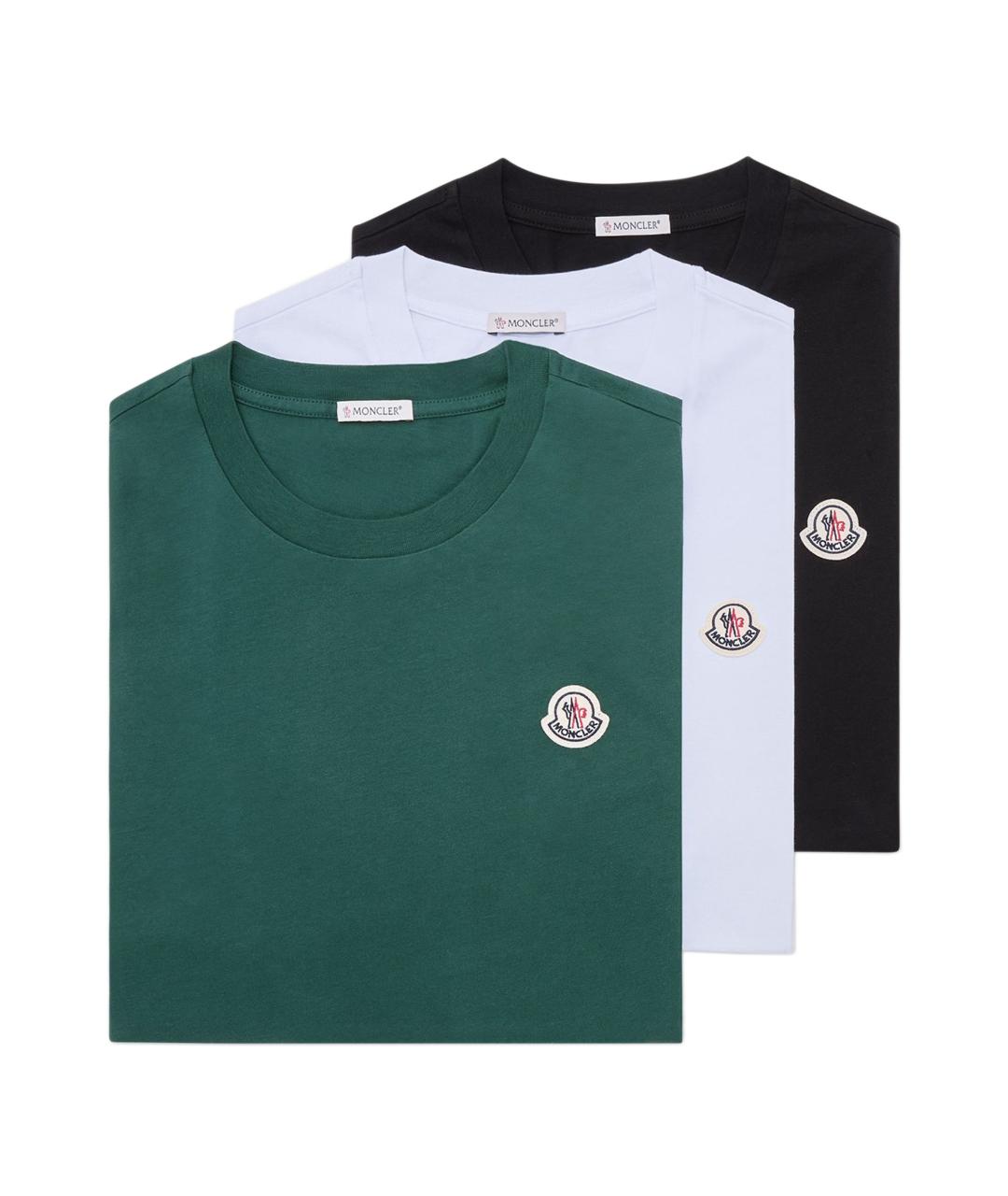 MONCLER Мульти хлопковая футболка, фото 1