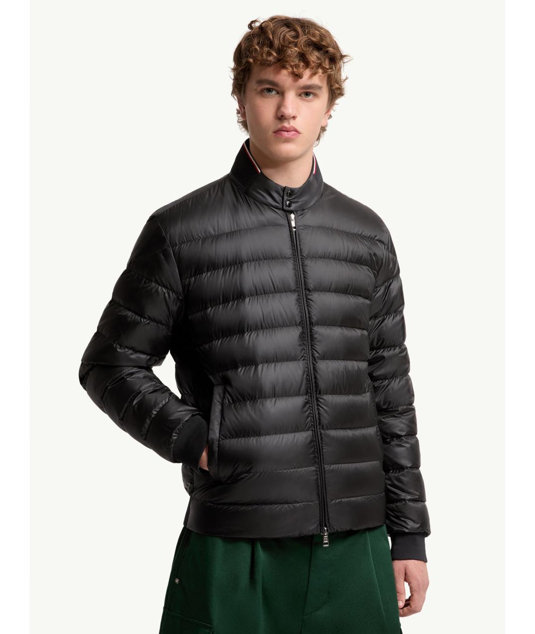 MONCLER Черная полиамидовая куртка, фото 3