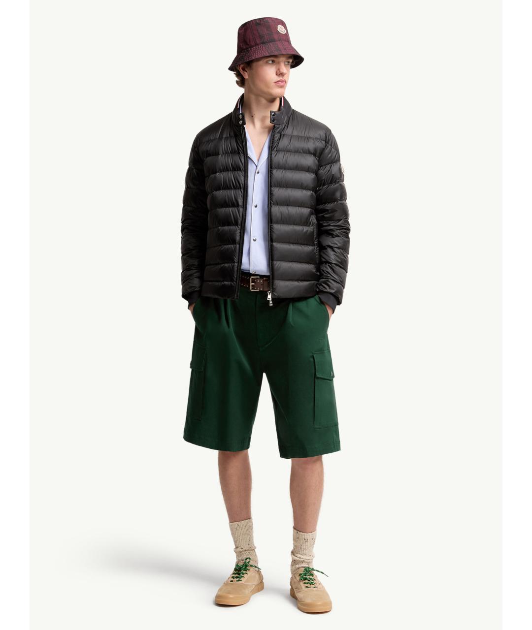 MONCLER Черная полиамидовая куртка, фото 2