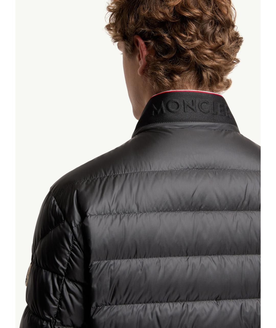 MONCLER Черная полиамидовая куртка, фото 6