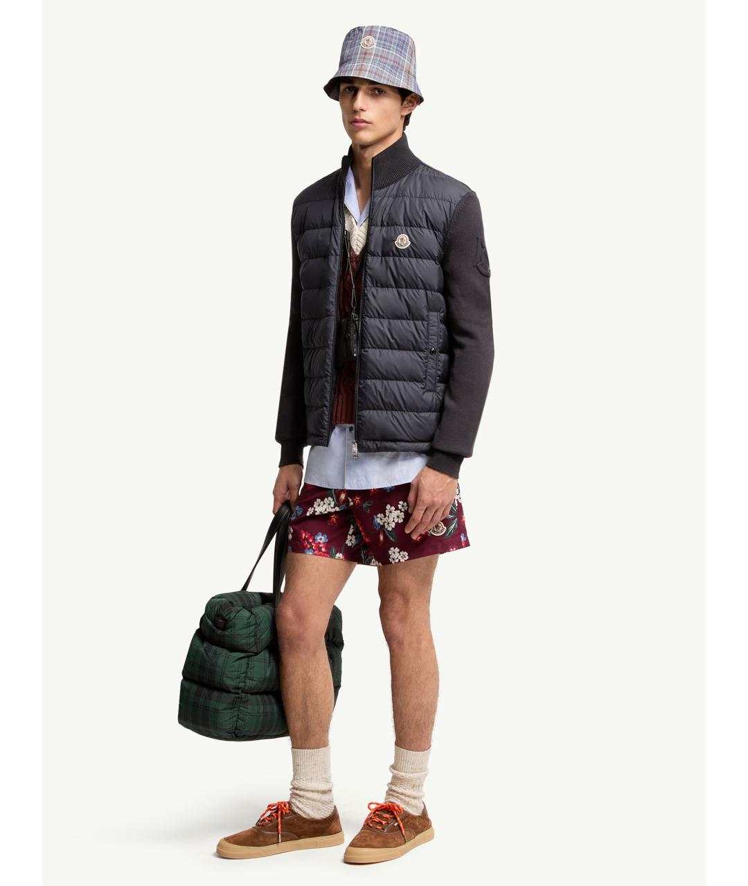 MONCLER Синий хлопковый кардиган, фото 2