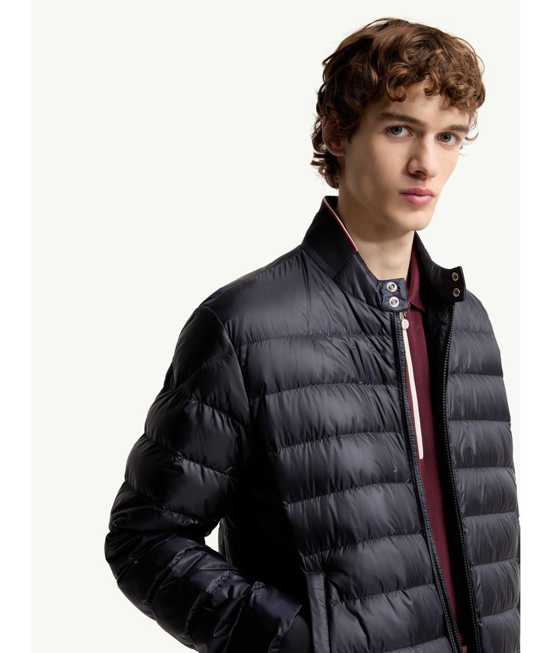 MONCLER Синяя полиамидовая куртка, фото 6