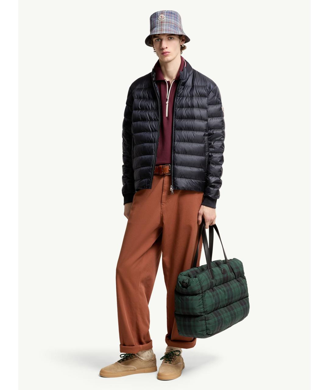 MONCLER Синяя полиамидовая куртка, фото 2