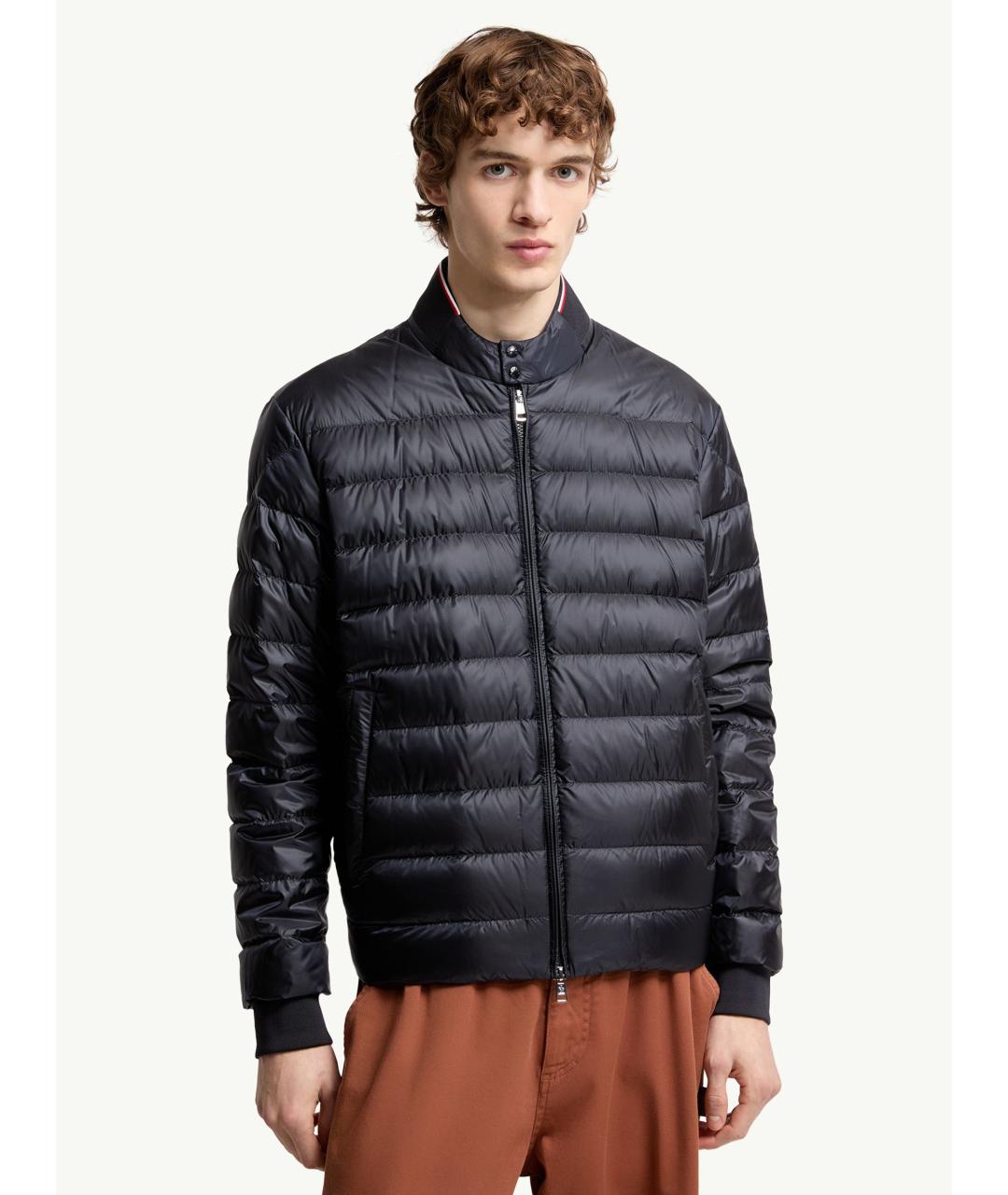 MONCLER Синяя полиамидовая куртка, фото 3