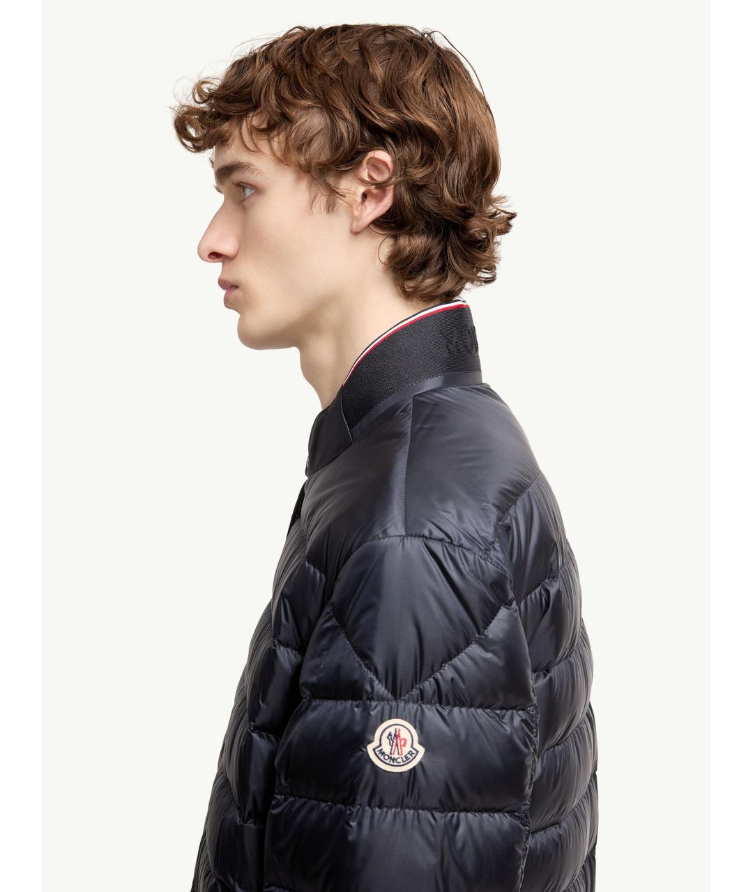 MONCLER Синяя полиамидовая куртка, фото 7