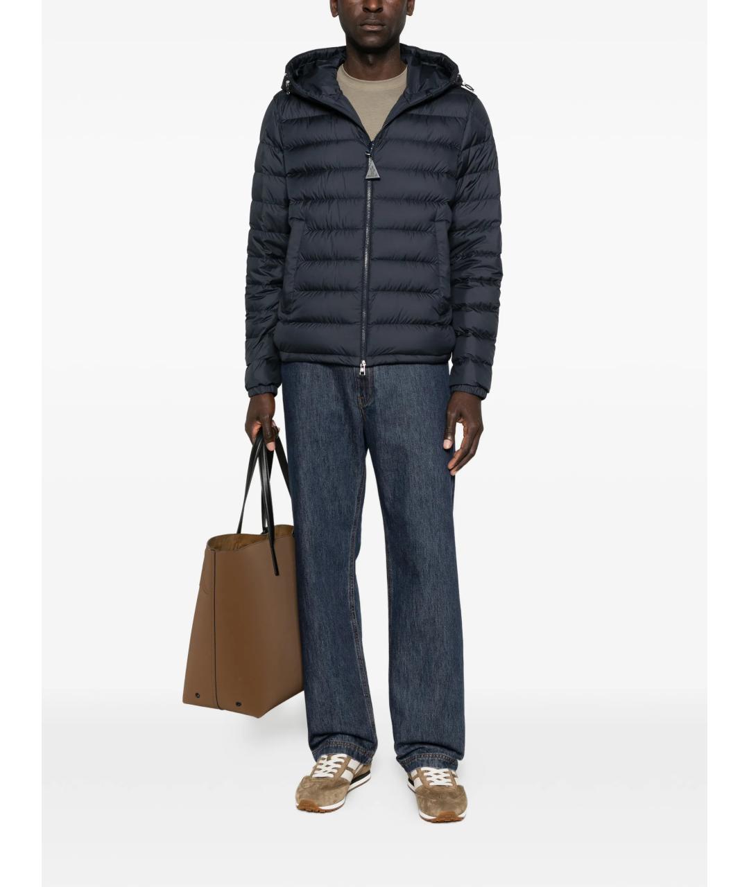 MONCLER Синяя полиамидовая куртка, фото 2