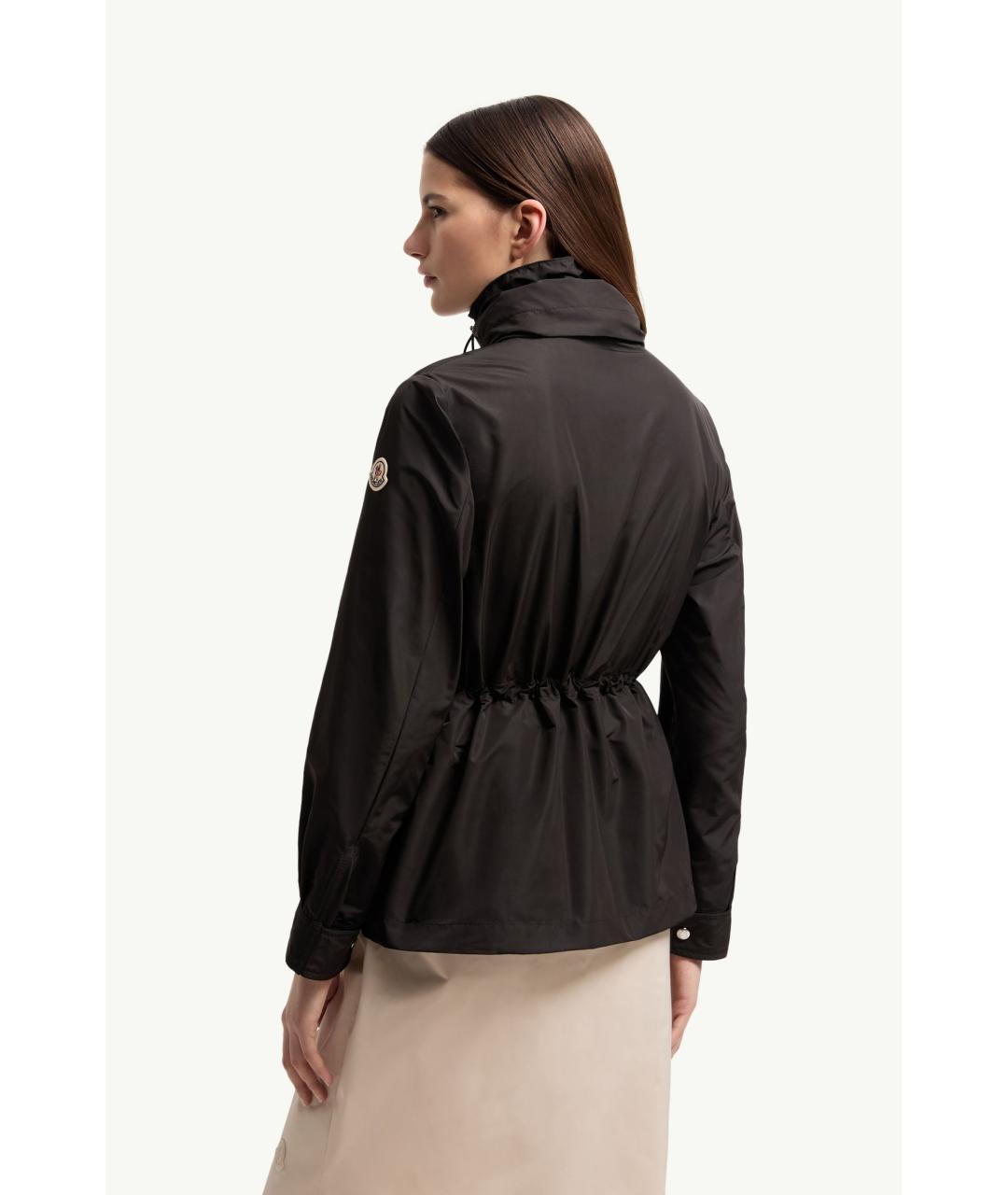 MONCLER Черная полиэстеровая парка, фото 5