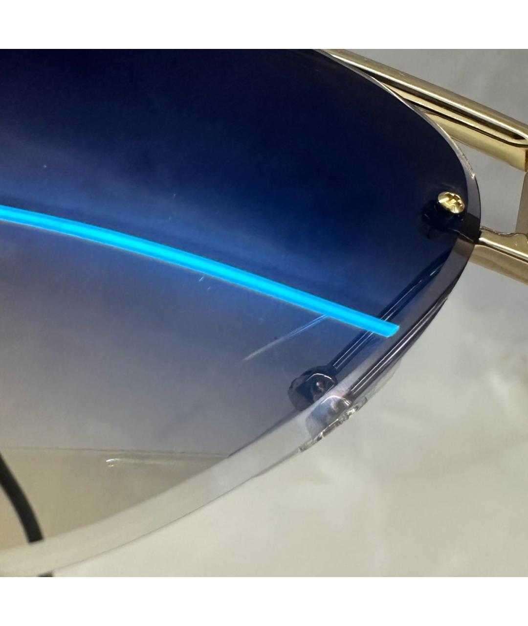 CARRERA Y CARRERA Золотые металлические солнцезащитные очки, фото 7