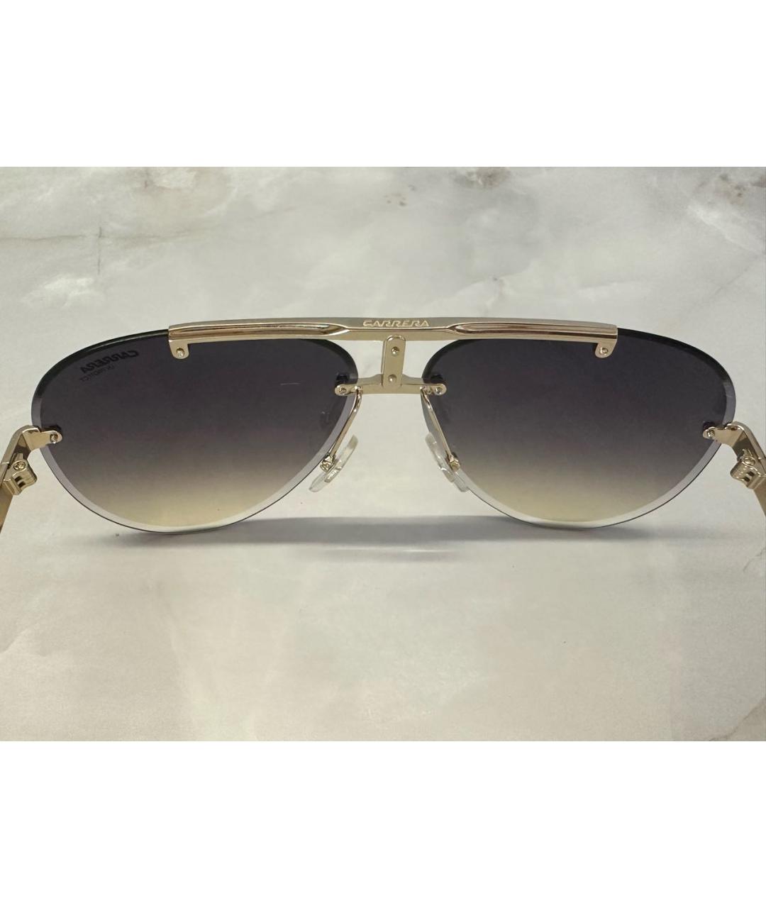 CARRERA Y CARRERA Золотые металлические солнцезащитные очки, фото 6