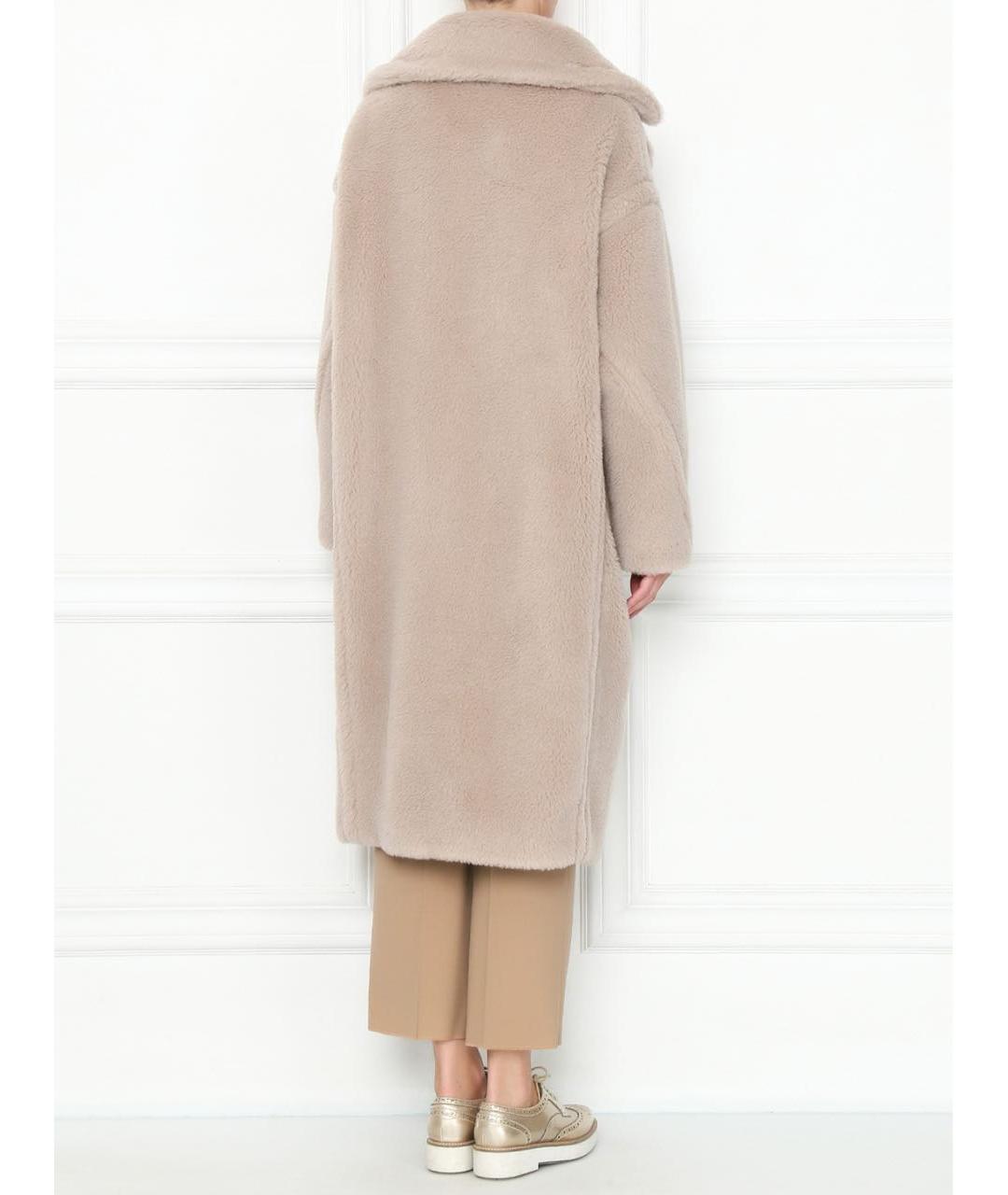 MAX MARA Бежевая шерстяная шуба, фото 2
