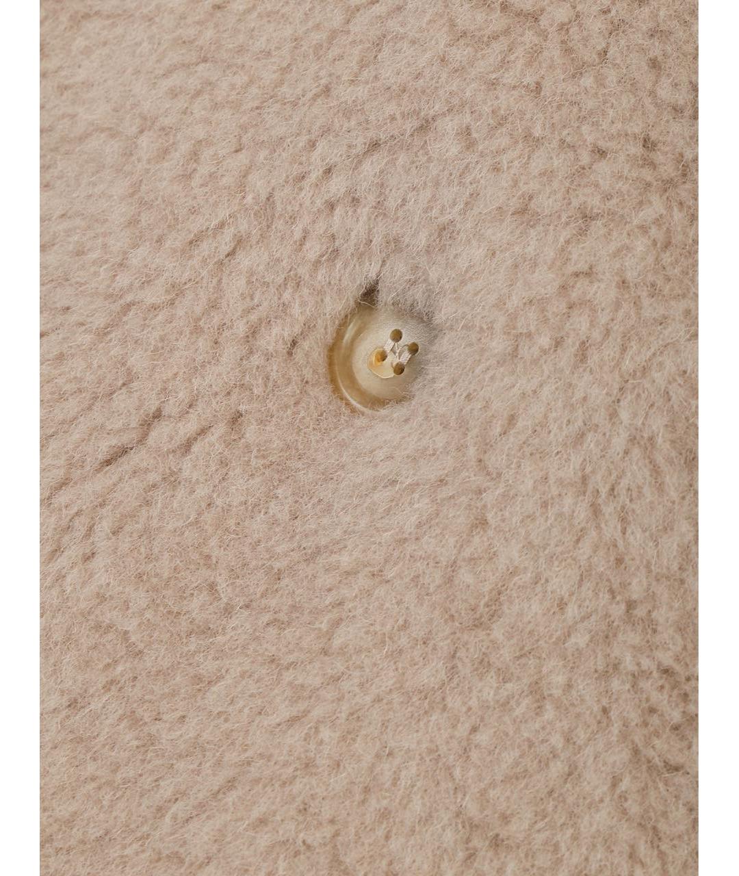 MAX MARA Бежевая шерстяная шуба, фото 6