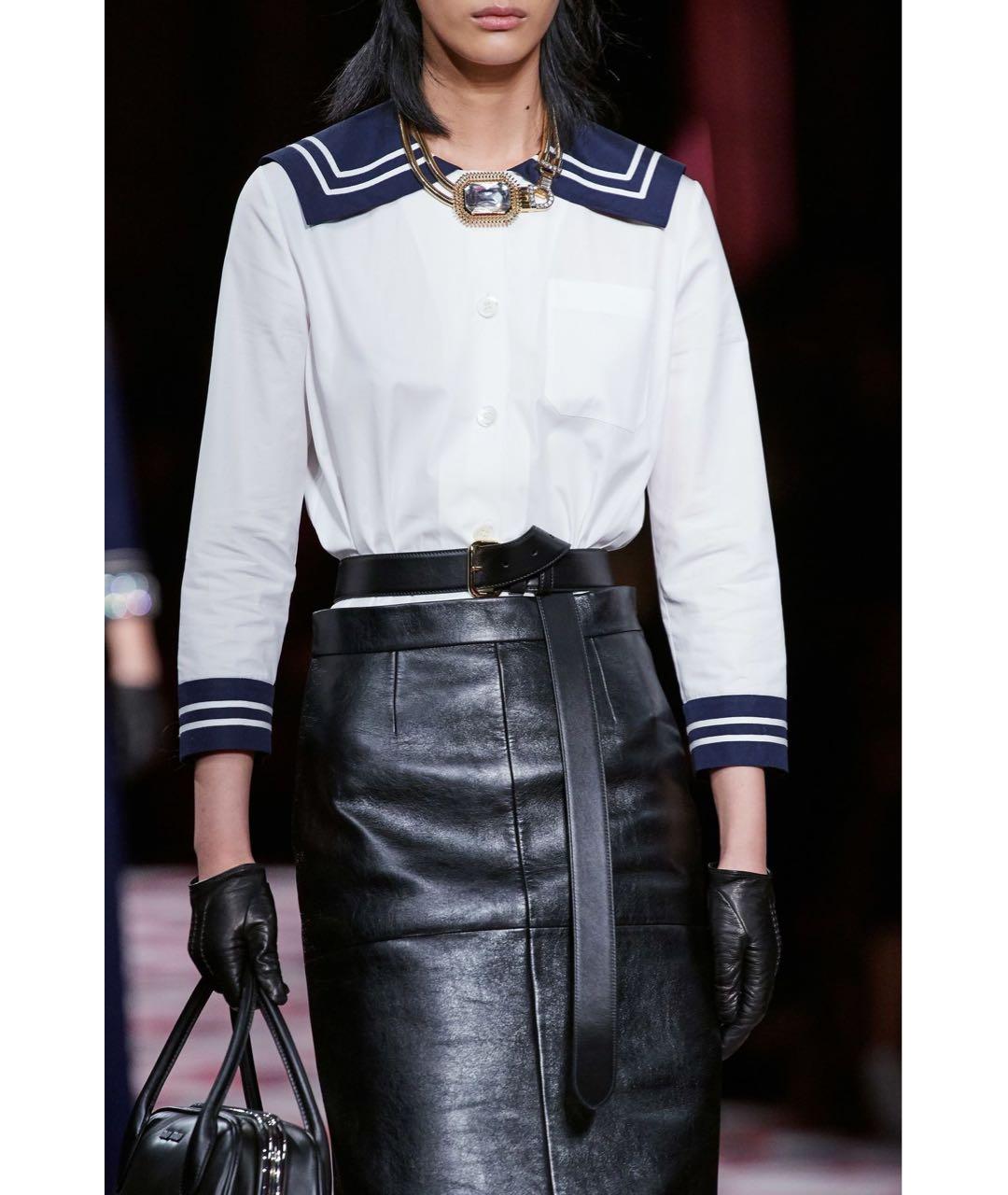 MIU MIU Белая хлопковая рубашка, фото 6