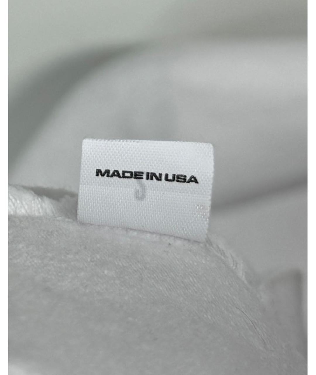 YEEZY Белая хлопковая футболка, фото 4