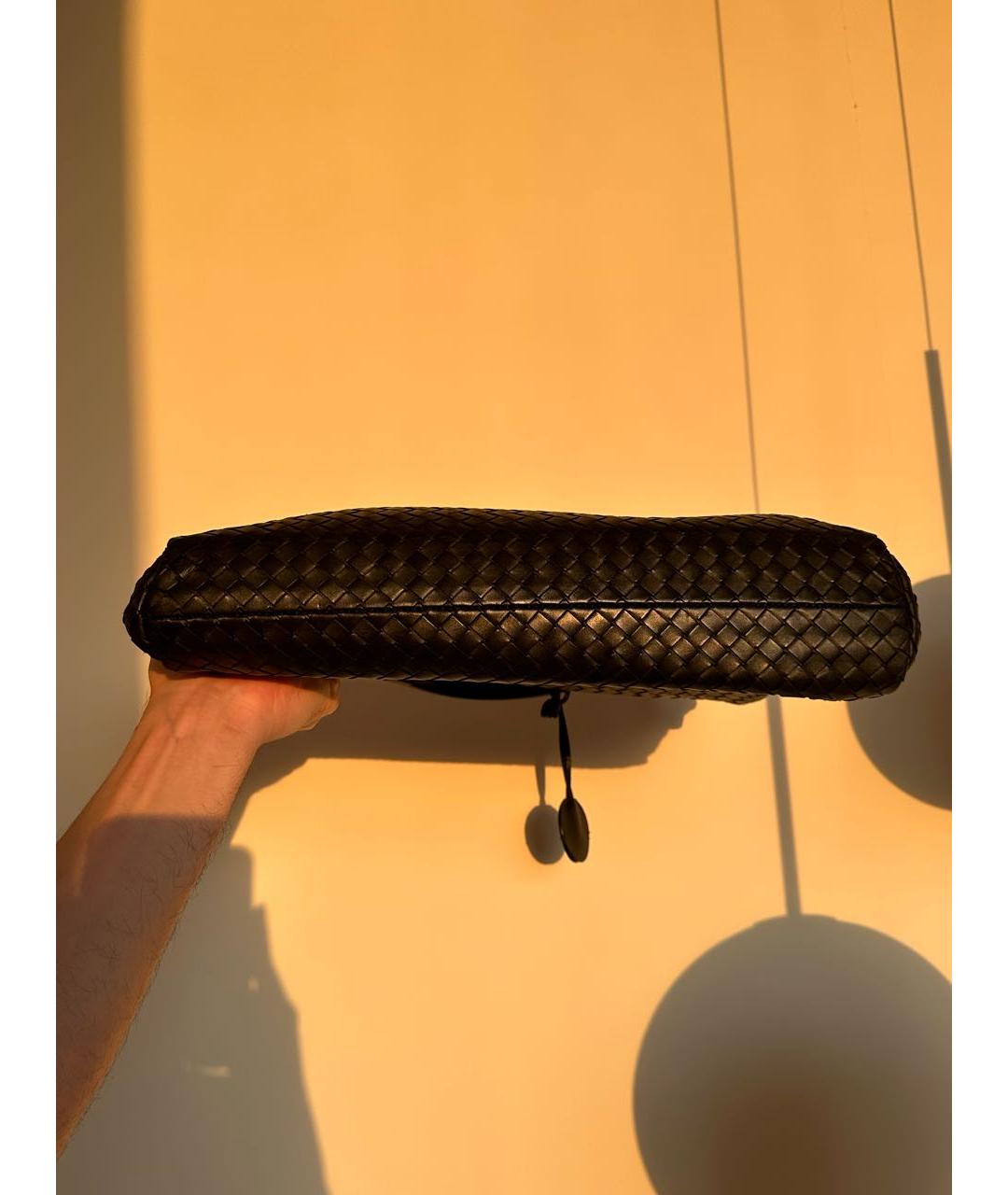 BOTTEGA VENETA Черный кожаный портфель, фото 4