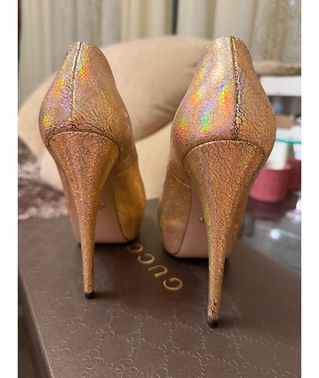 GUCCI Мульти кожаные туфли, фото 4