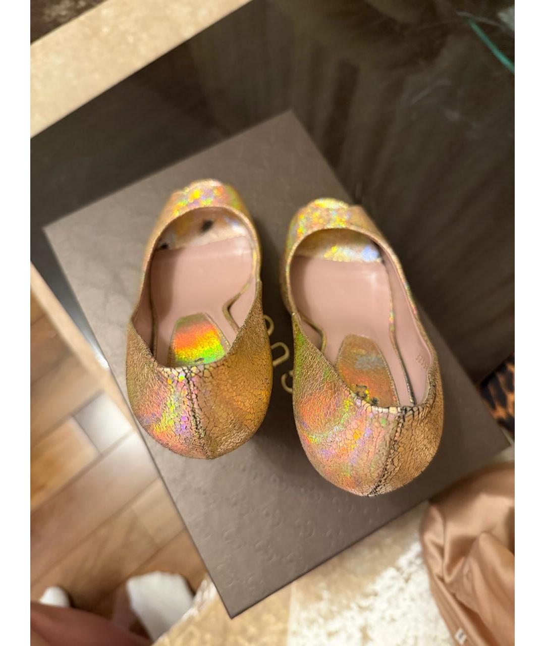 GUCCI Мульти кожаные туфли, фото 3