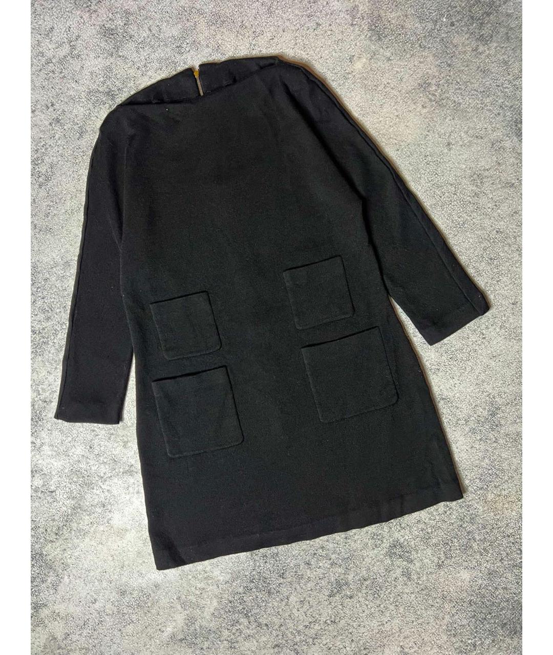 LOUIS VUITTON Черное шерстяное платье, фото 9