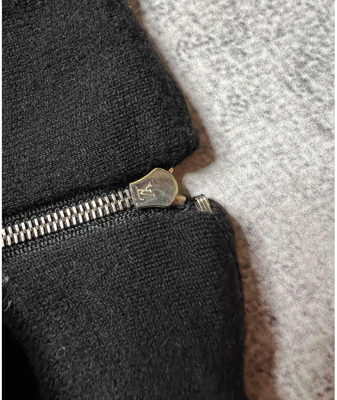 LOUIS VUITTON Черное шерстяное платье, фото 5