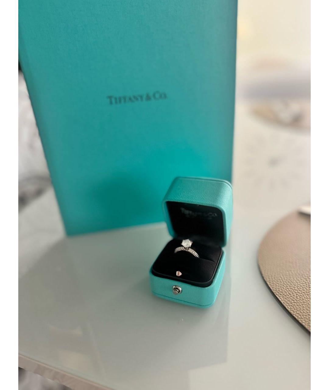 TIFFANY&CO Белое платиновое кольцо, фото 2
