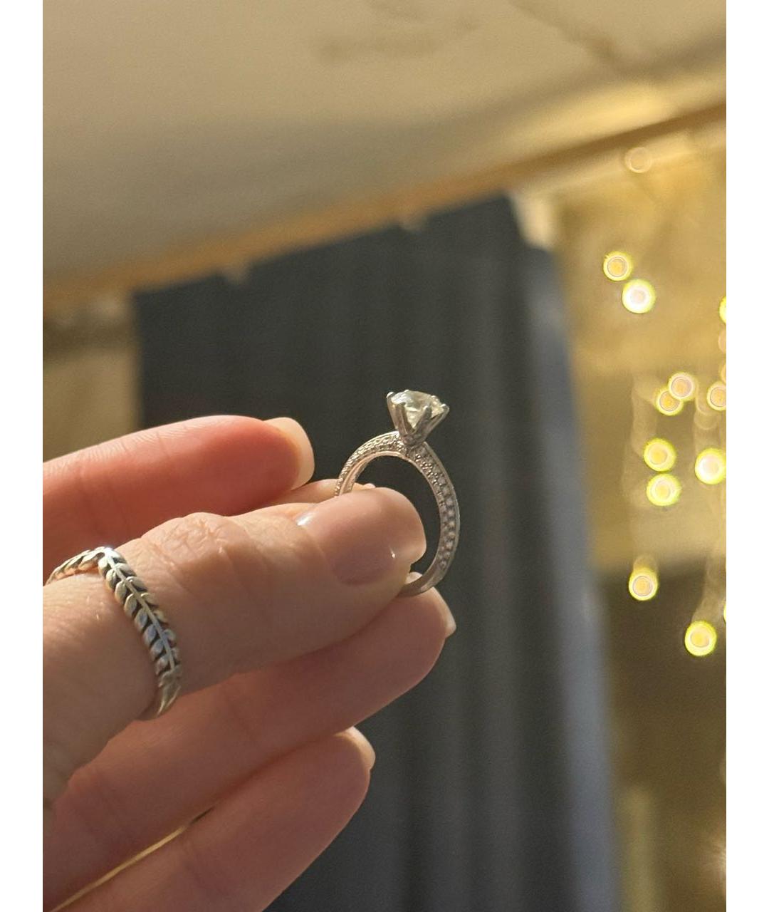 TIFFANY&CO Белое платиновое кольцо, фото 8