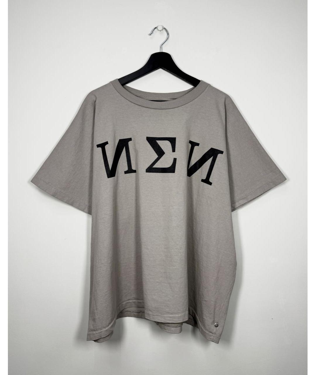YEEZY Серая хлопковая футболка, фото 5