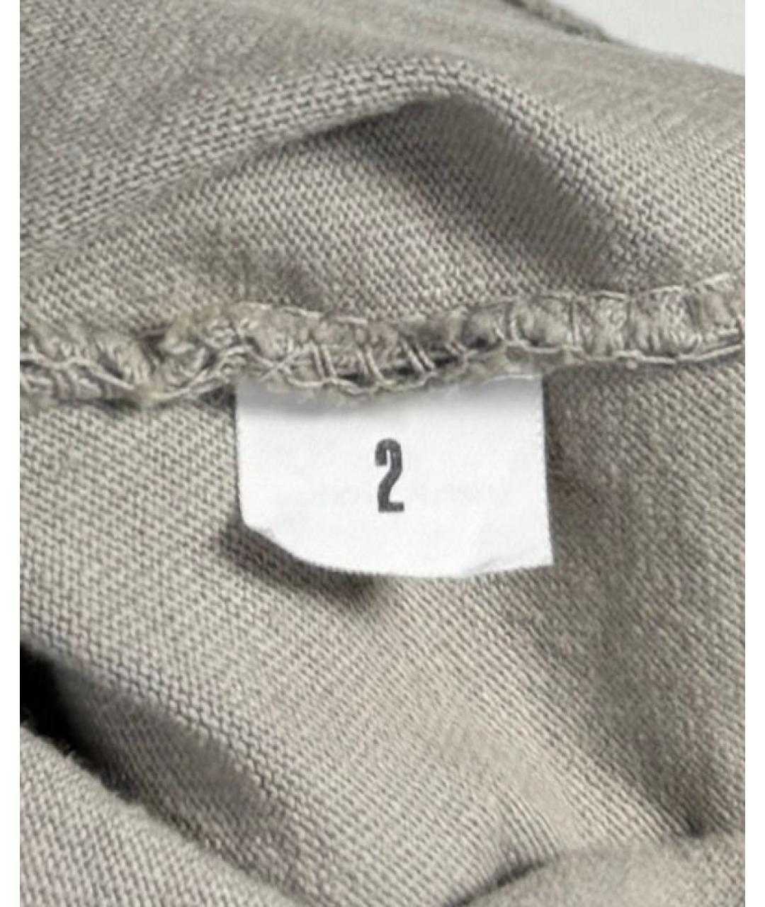 YEEZY Серая хлопковая футболка, фото 3