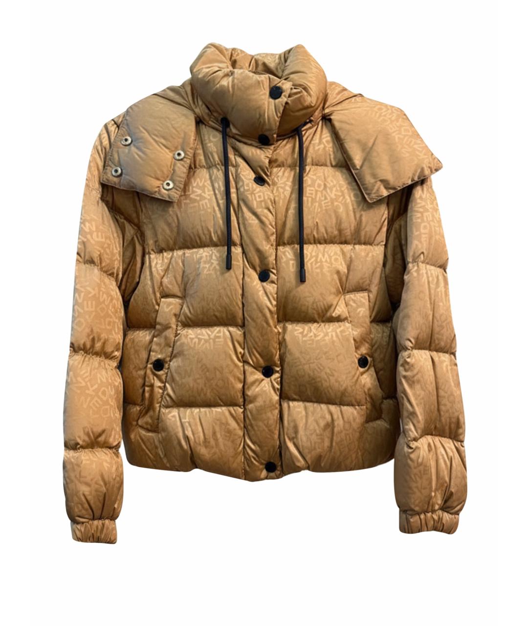 WEEKEND MAX MARA Золотой полиэстеровый пуховик, фото 1