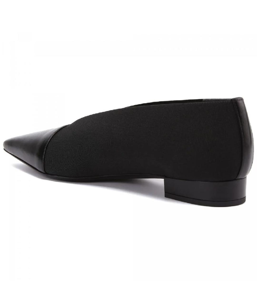 POLLINI Черные кожаные туфли, фото 4