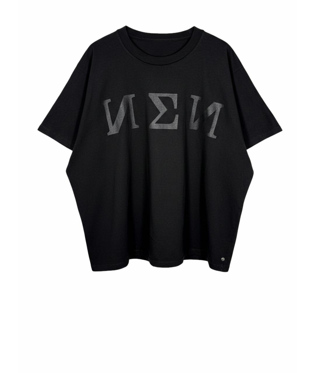 YEEZY Черная хлопковая футболка, фото 1