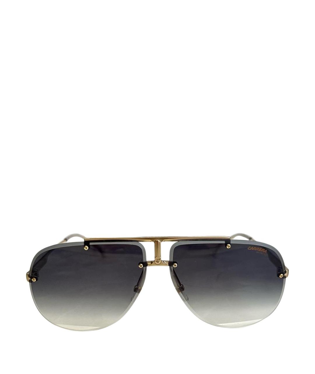 CARRERA Y CARRERA Золотые металлические солнцезащитные очки, фото 1