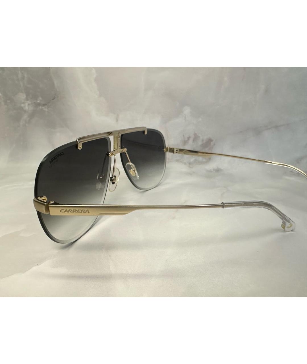 CARRERA Y CARRERA Золотые металлические солнцезащитные очки, фото 3