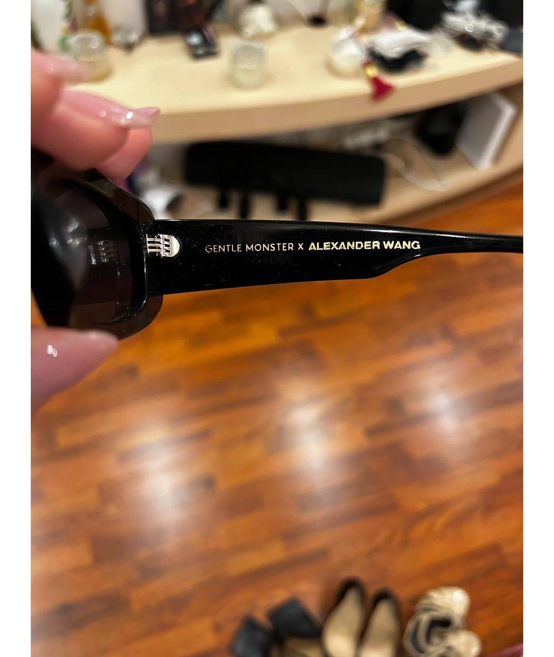 GENTLE MONSTER Черные пластиковые солнцезащитные очки, фото 3