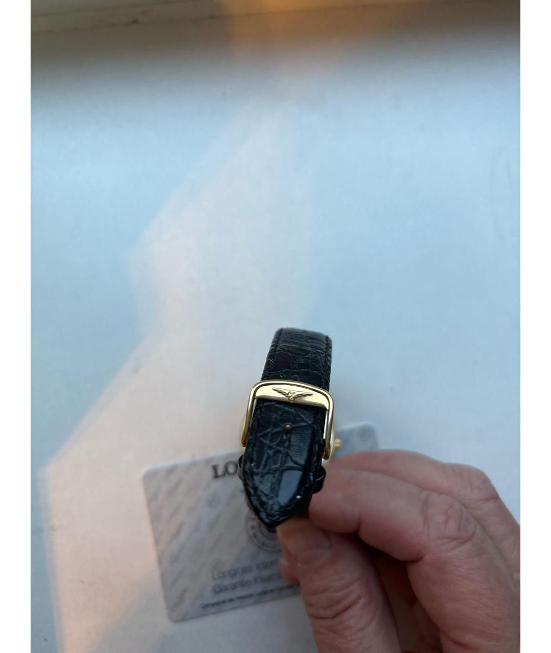 LONGINES Черные металлические часы, фото 4