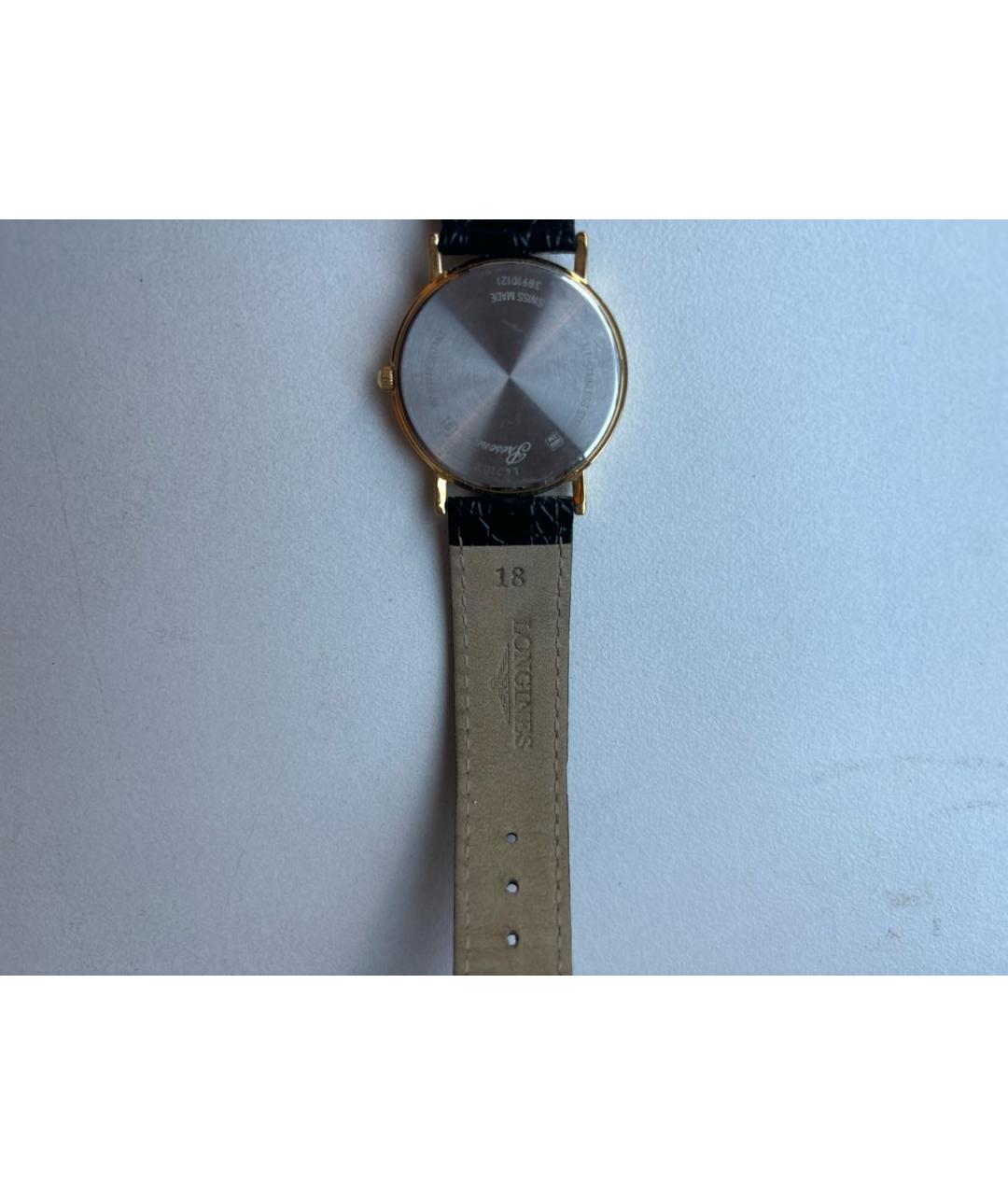 LONGINES Черные металлические часы, фото 6