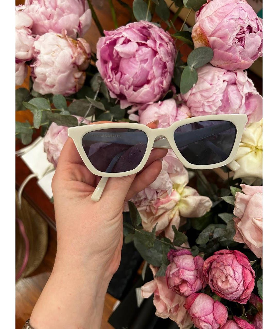 GENTLE MONSTER Белые пластиковые солнцезащитные очки, фото 4