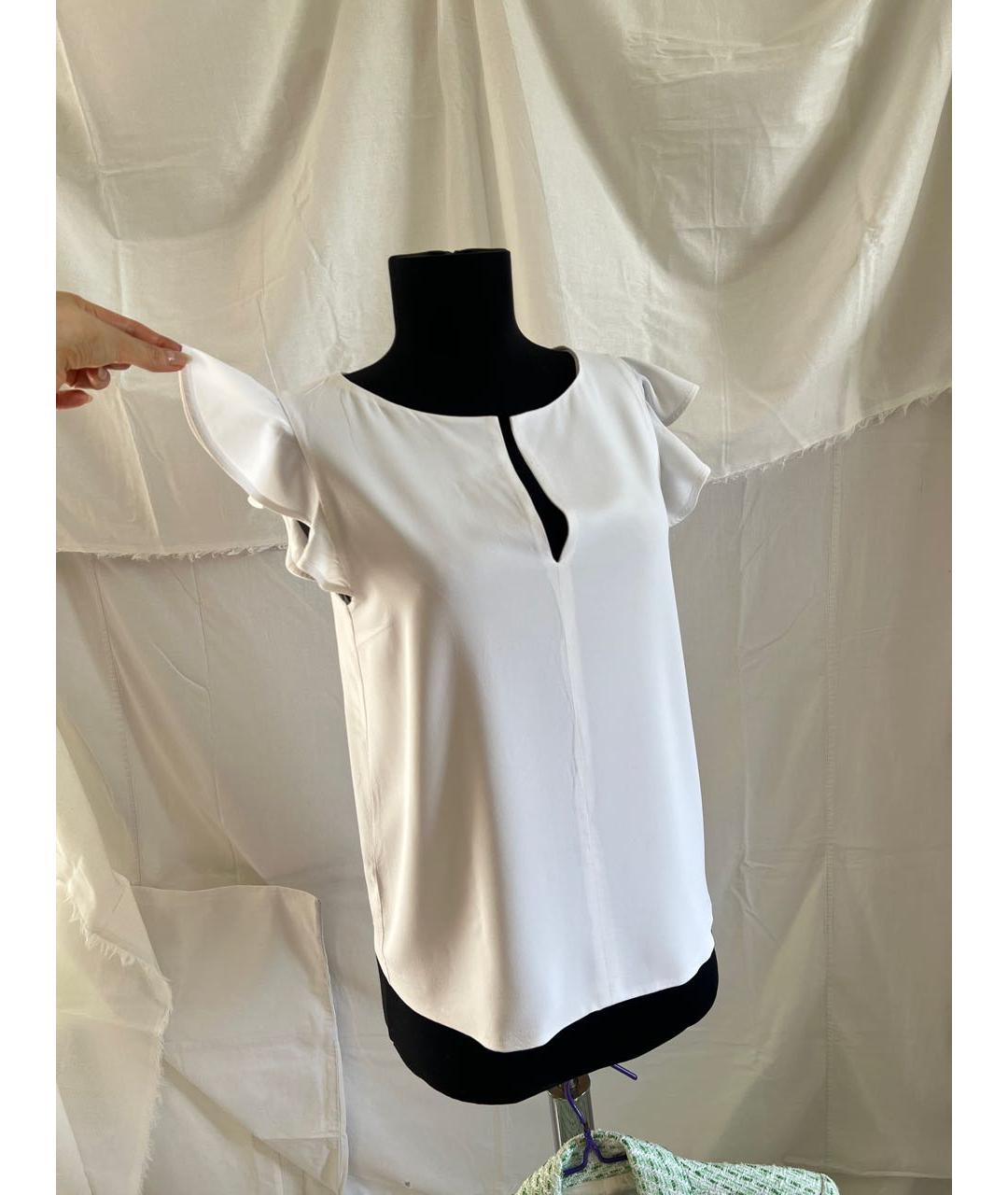 PINKO Белая ацетатная блузы, фото 9