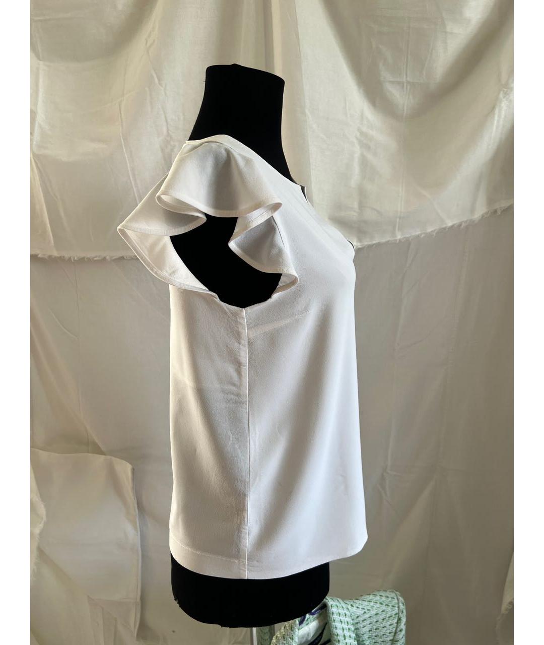 PINKO Белая ацетатная блузы, фото 4