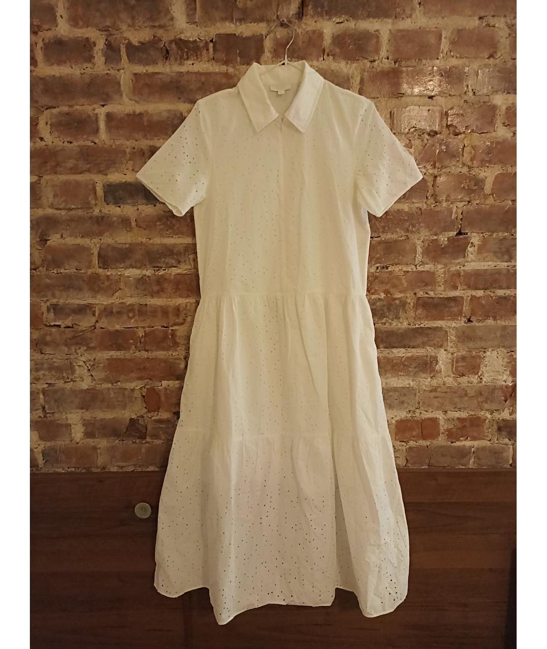 COS Белое хлопковое повседневное платье, фото 5