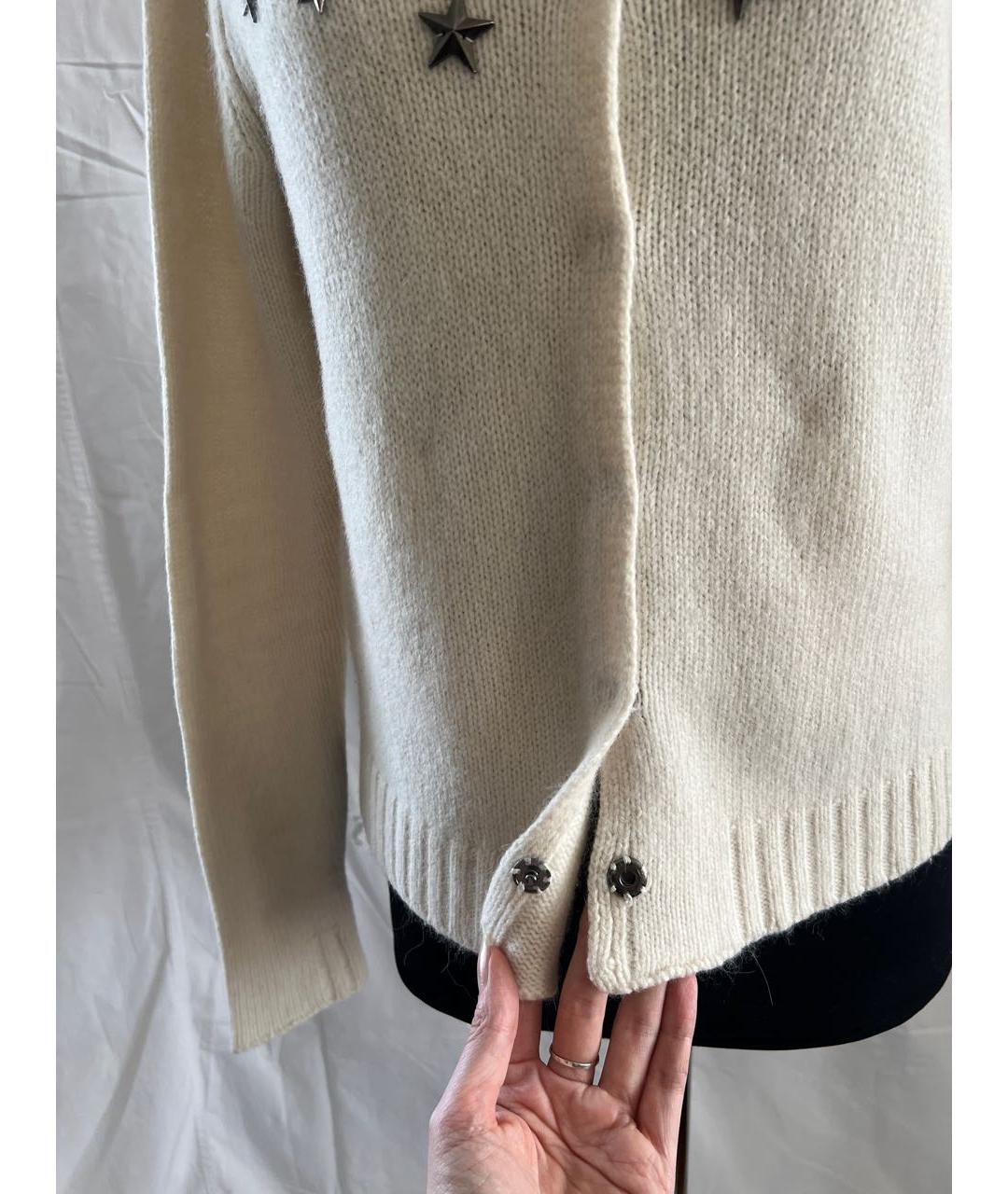 ARMANI JEANS Бежевый шерстяной джемпер / свитер, фото 4