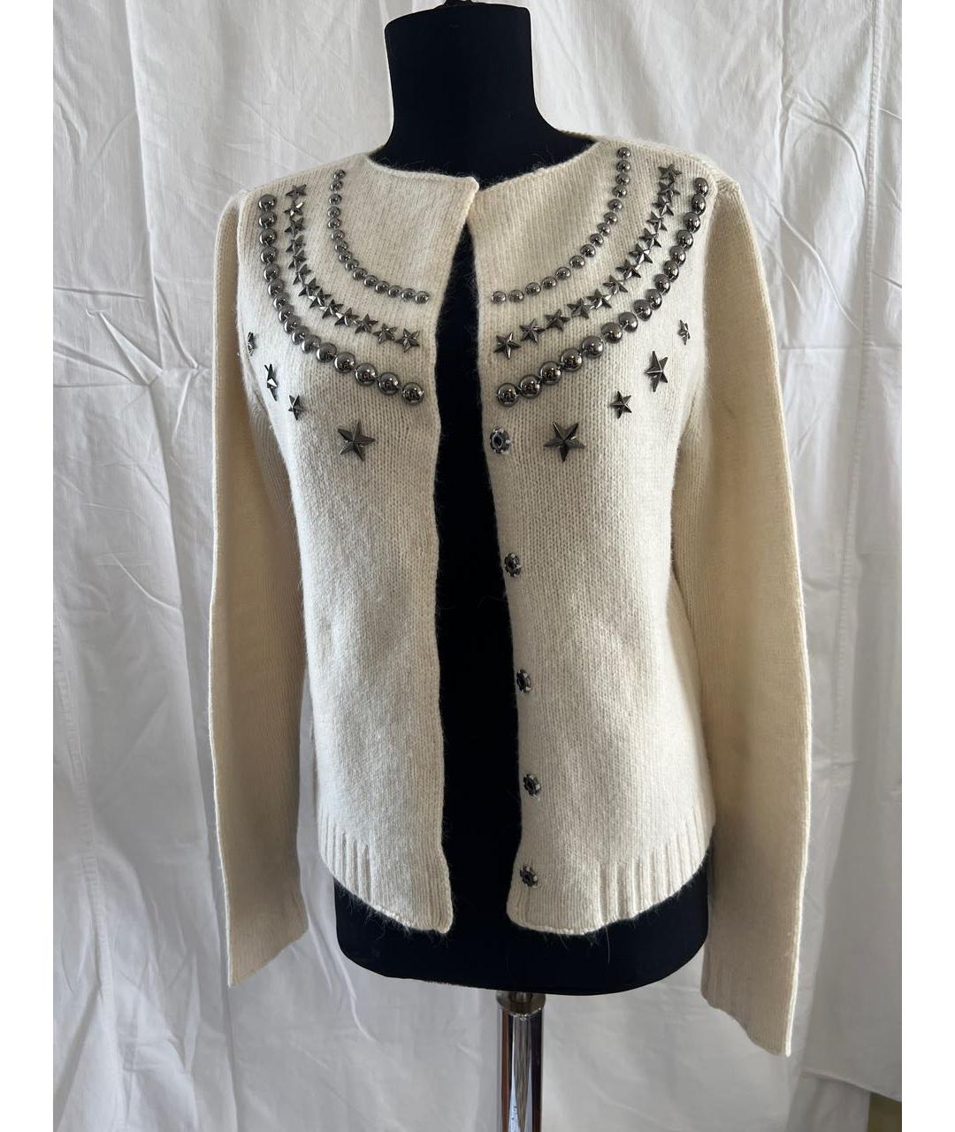 ARMANI JEANS Бежевый шерстяной джемпер / свитер, фото 7