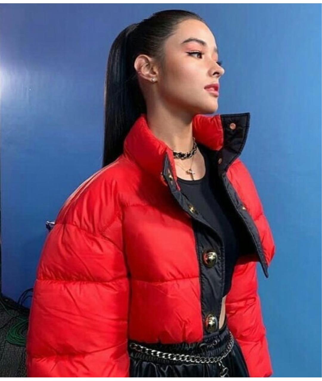 MOSCHINO Красная полиэстеровая куртка, фото 4