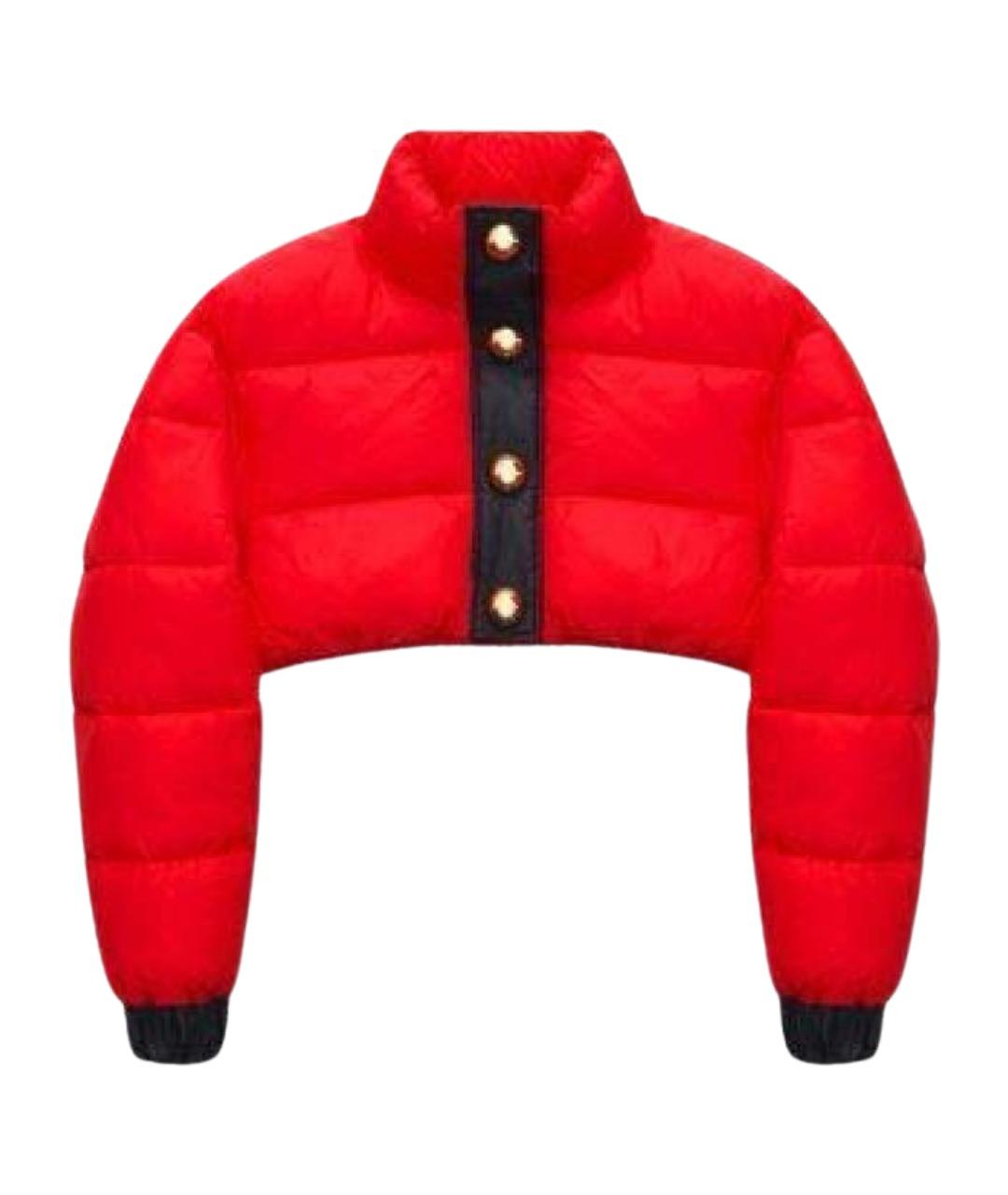 MOSCHINO Красная полиэстеровая куртка, фото 1