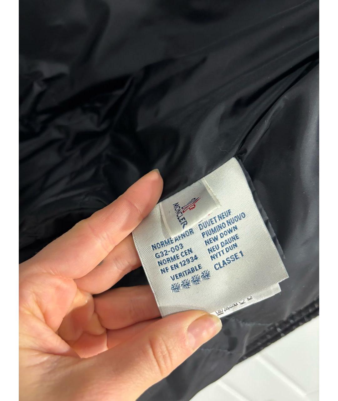 MONCLER Черный пуховик, фото 6