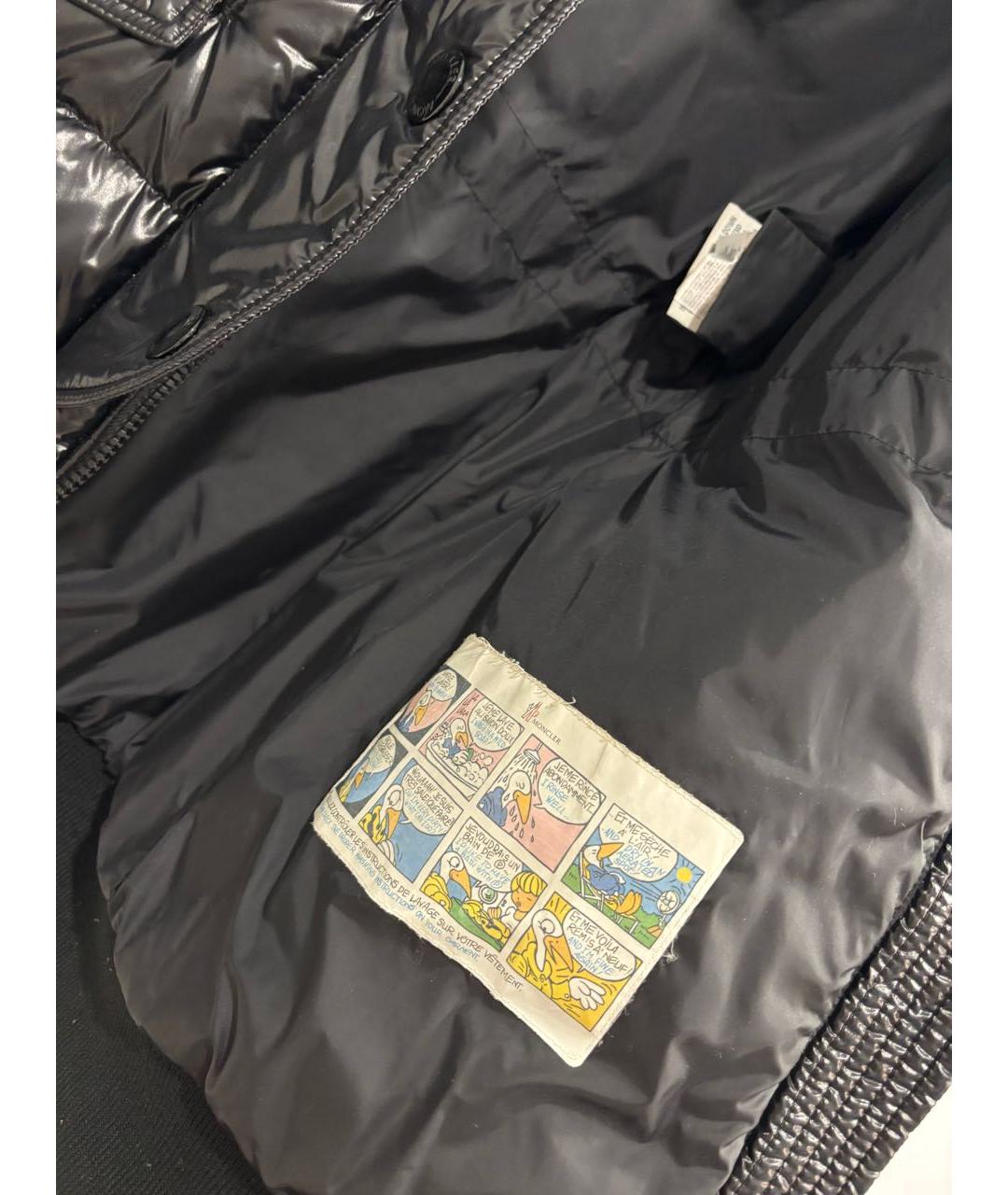 MONCLER Черный пуховик, фото 5