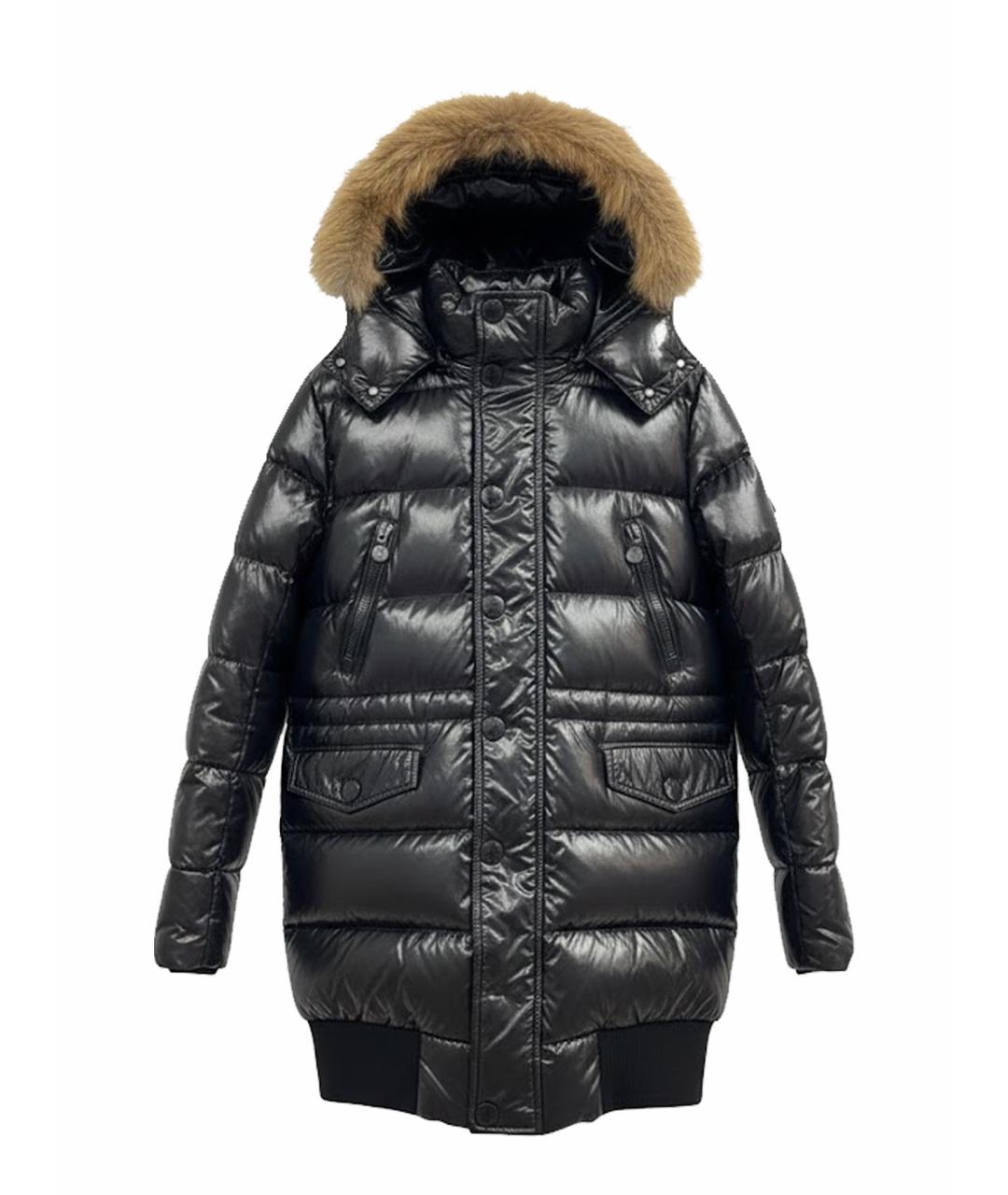 MONCLER Черный пуховик, фото 1